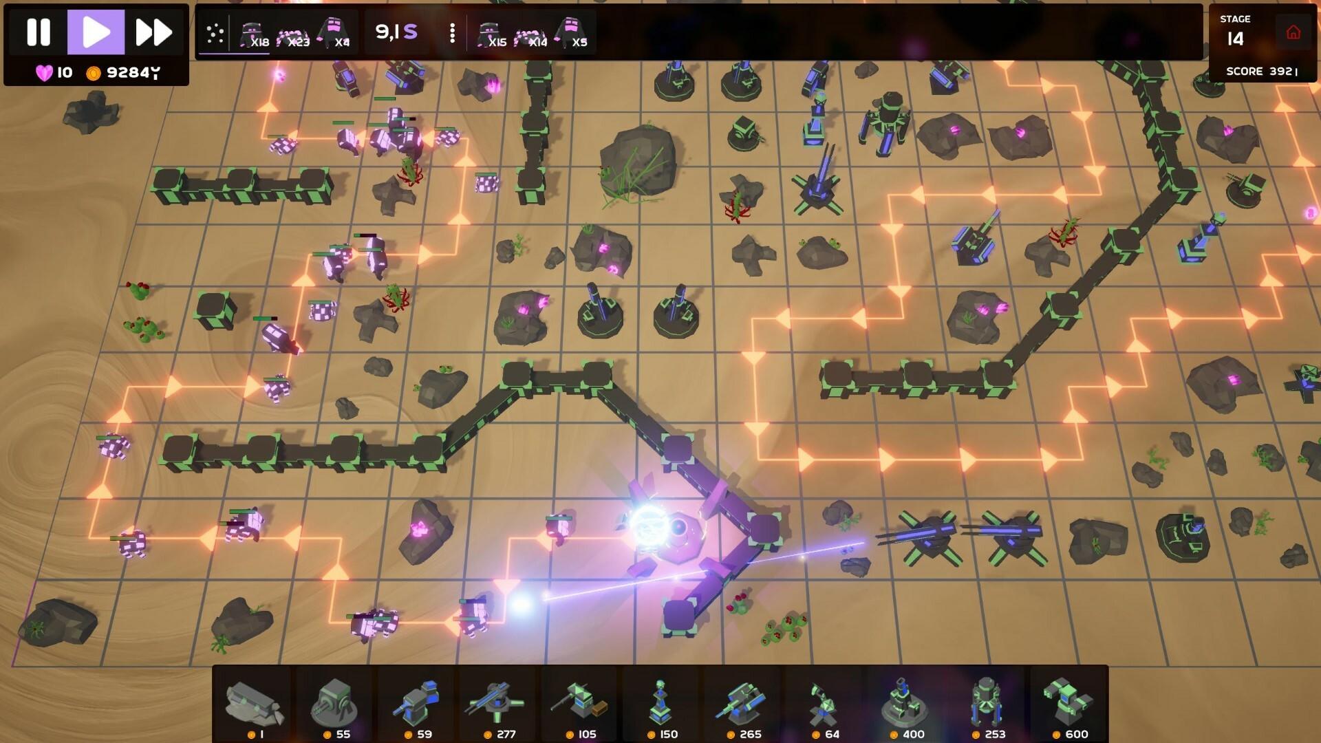 Скриншот игры Crystal Tower Defense