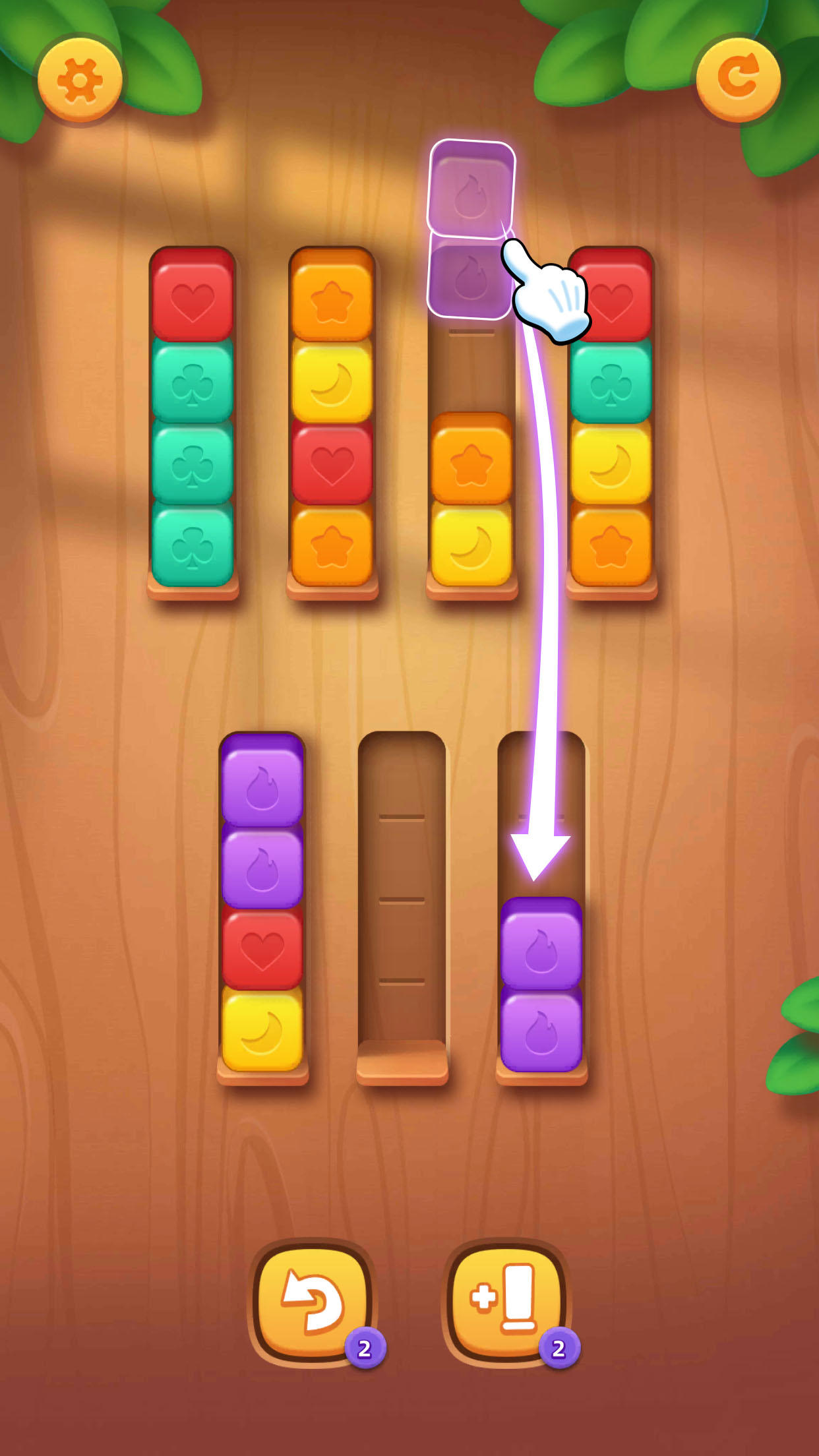 Wood Sortpuz: Ball Sort Puzzle ภาพหน้าจอเกม