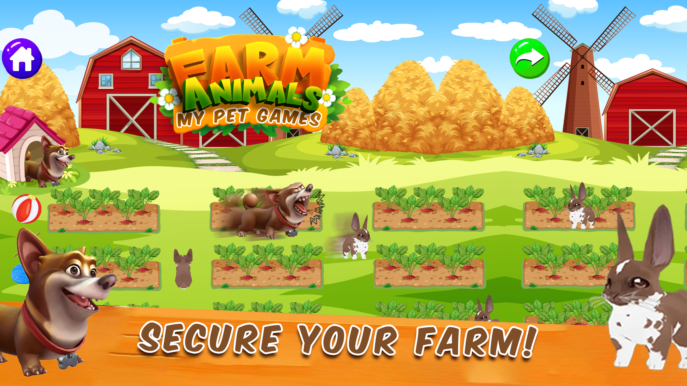 Cuplikan Layar Game Farm Animals-My Farm Game