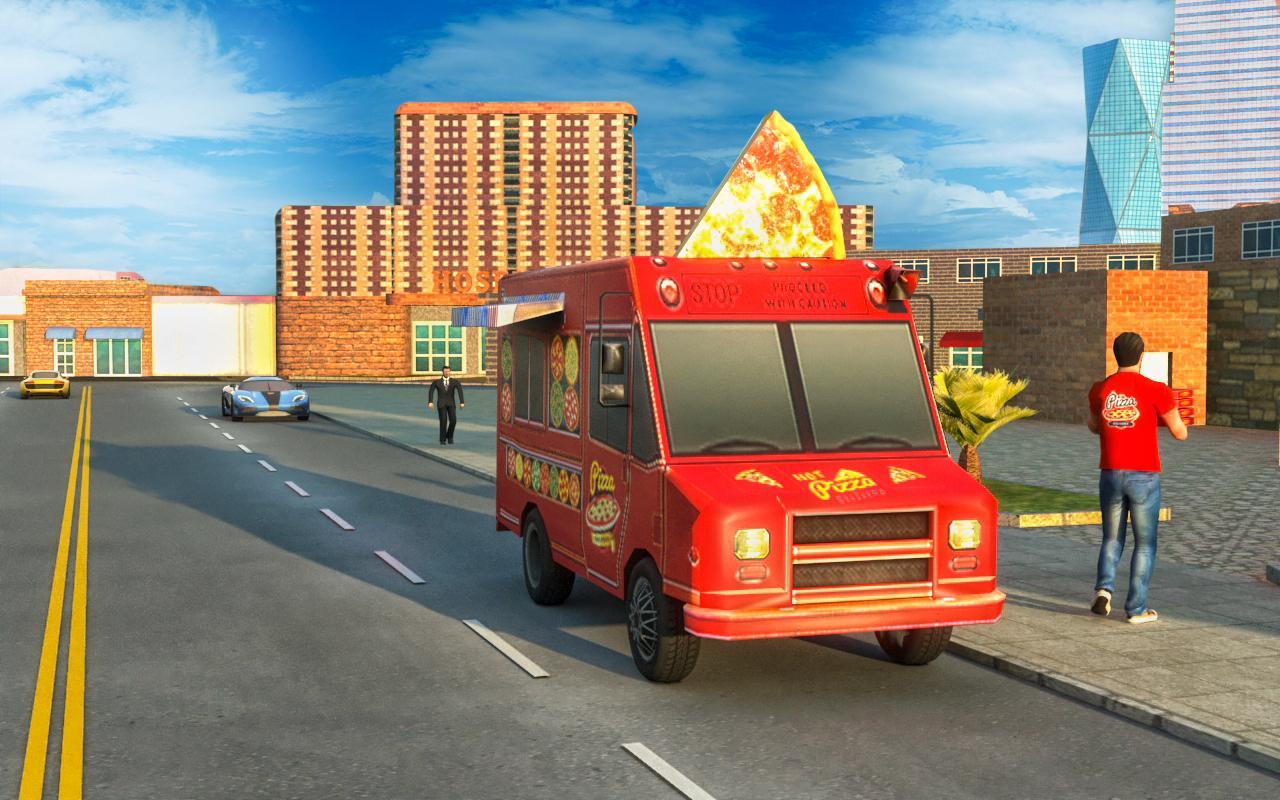 比萨 交货 面包车 驾驶模拟器 screenshot game