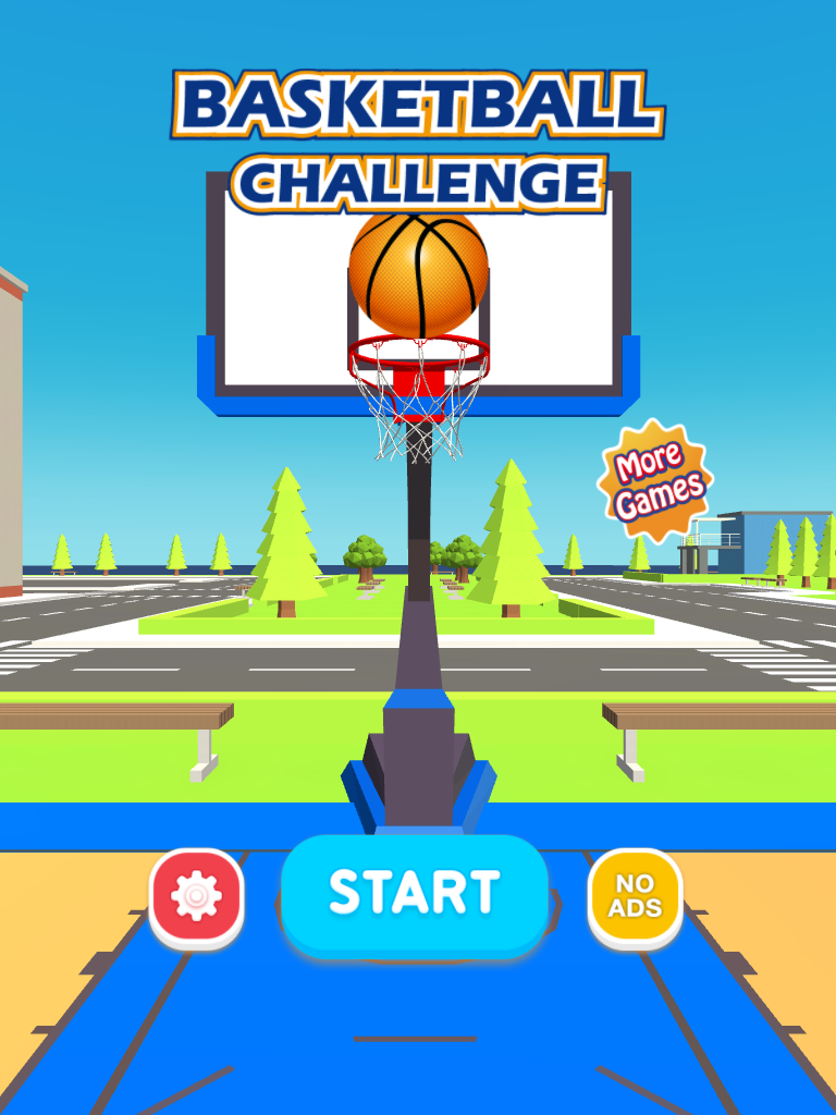 Screenshot of Basketball Challenge 3D