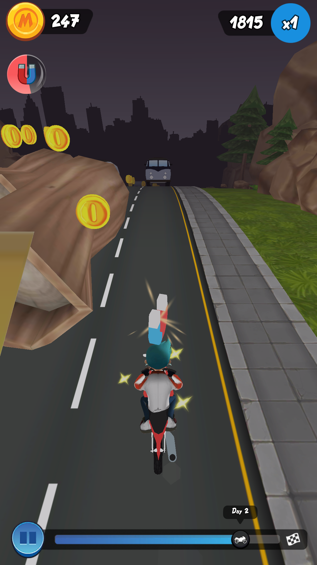Moto Max: Endless Runner Game Screenshot