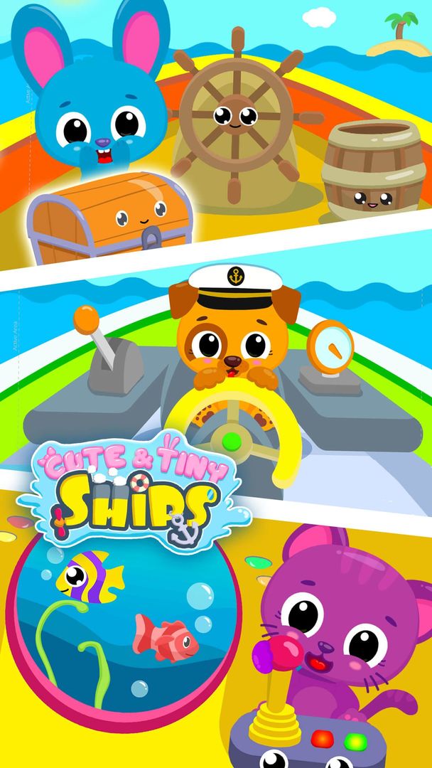 Screenshot of Cute & Tiny Ships - Baby Boat Fix, Paint & Care