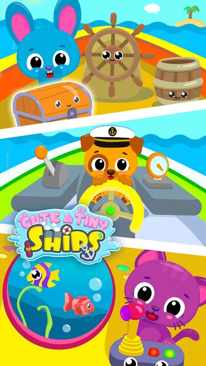 Screenshot 1 of Cute & Tiny Ships - Baby Boat Fix, Paint & Care 2.0.7