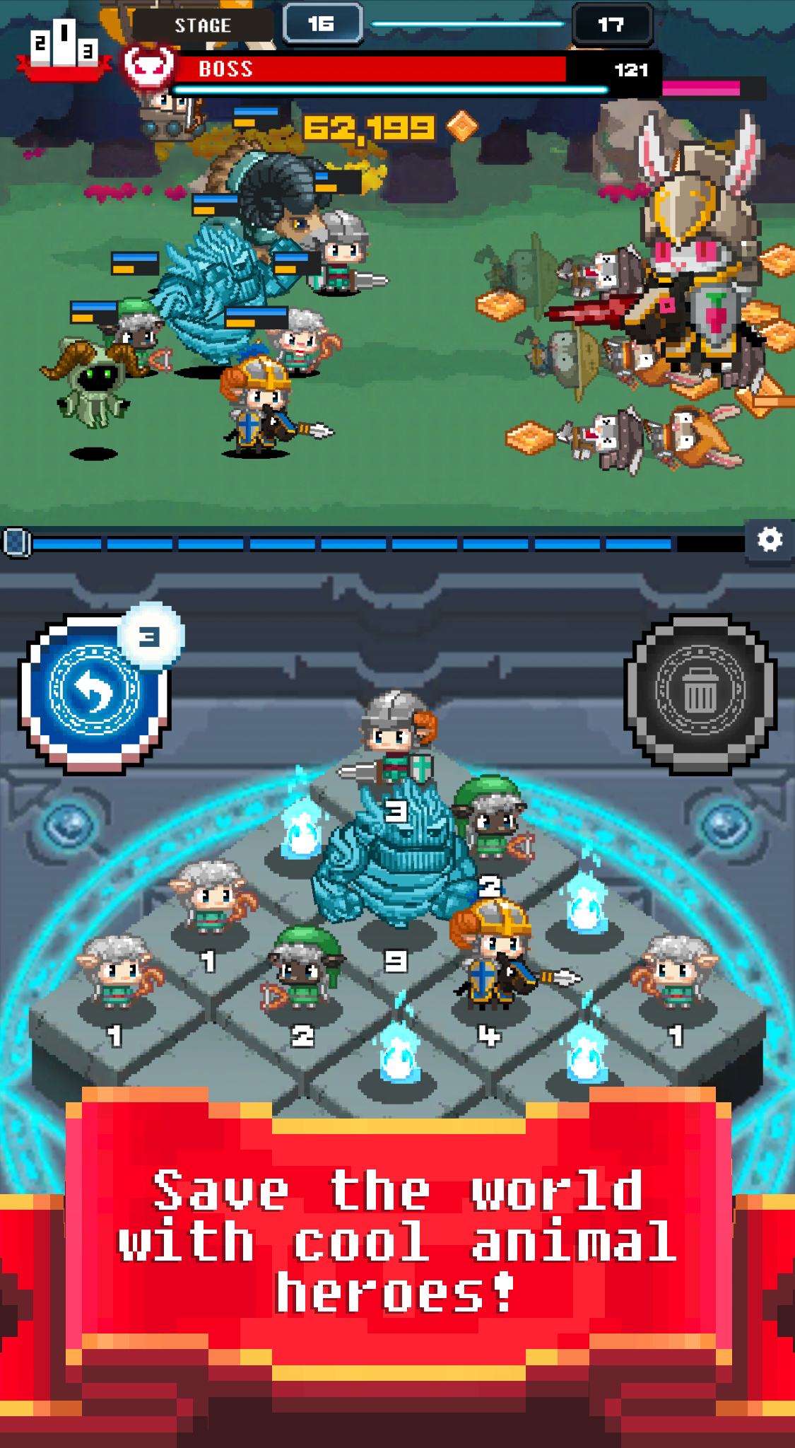 Summoner's Battle 2048 Game Screenshot