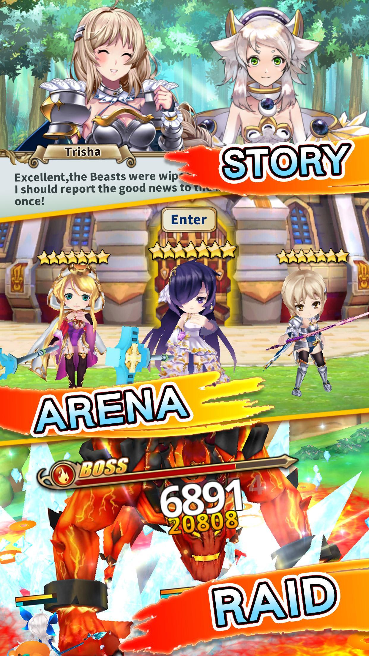 Sacred Sword Princesses Game Screenshot