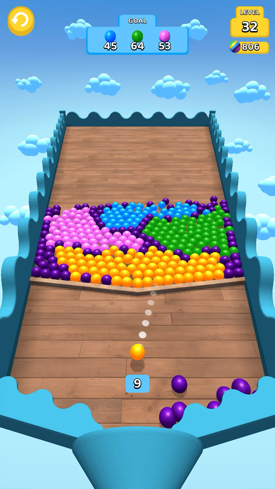 Скриншот игры Pop Drop and Collect