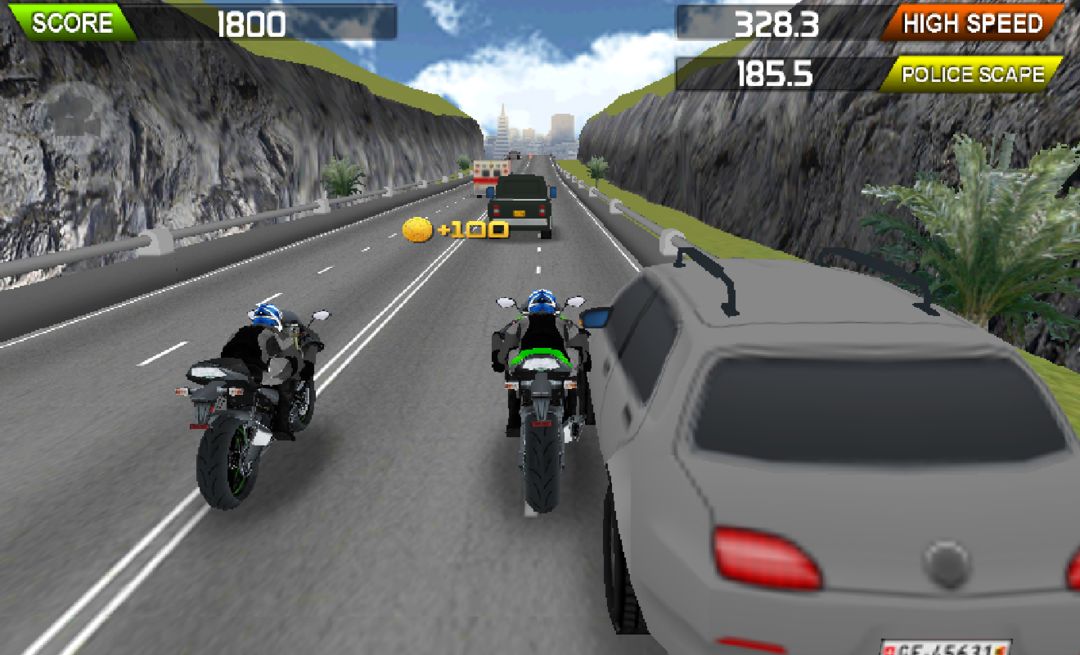 Screenshot of MOTO Furious HD