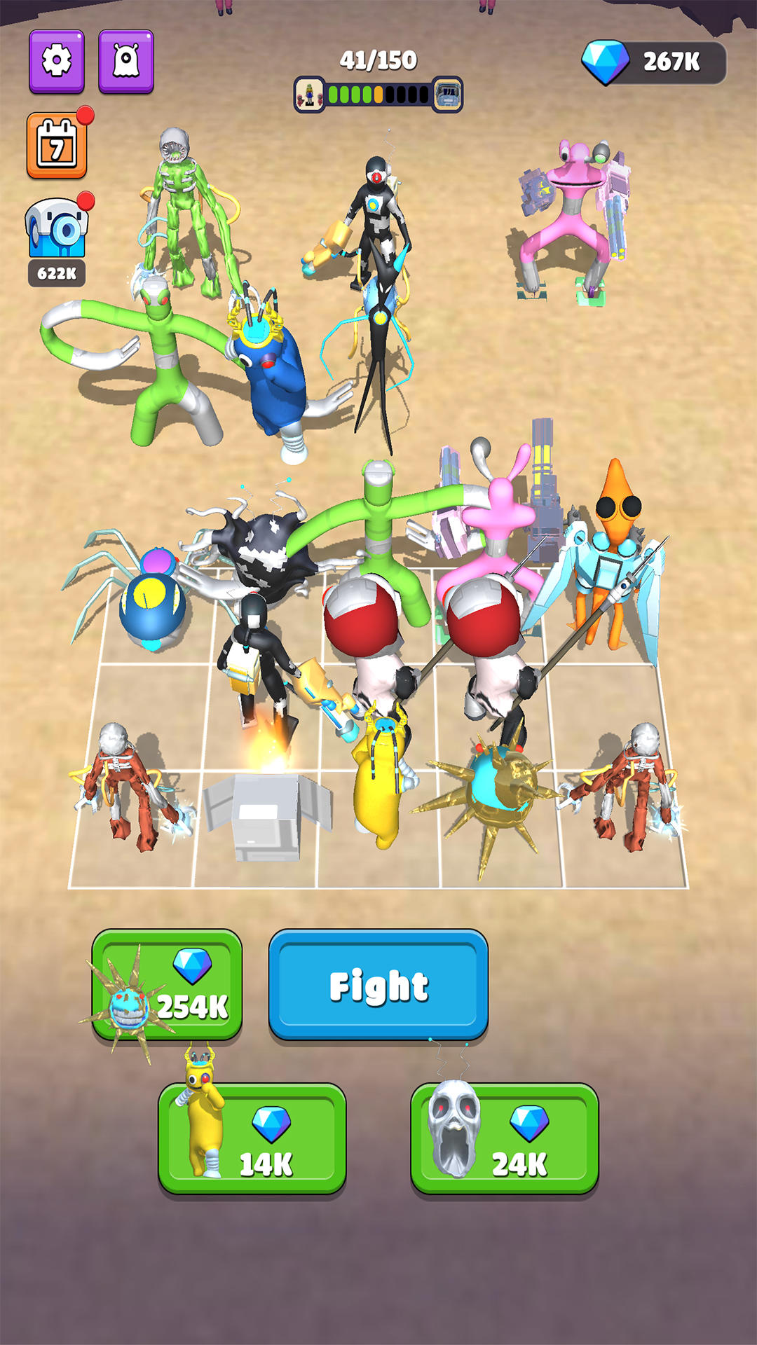 Screenshot of Merge Rainbow Friend 100 Doors