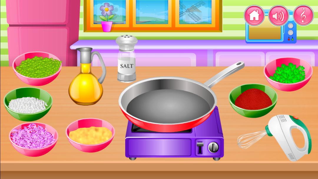 부엌에서 요리 게임 스크린 샷