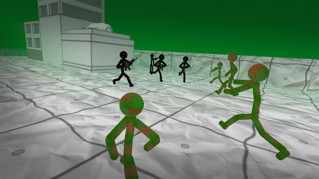 Stickman Zombie 3D 게임 스크린 샷