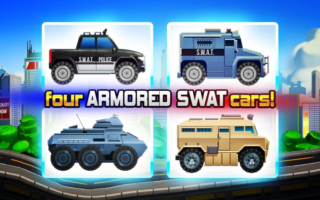 Screenshot of Elite SWAT Car Racing: Army Truck Driving Game