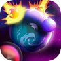 Icon dari Cosmic Pool: Three-Body Impact
