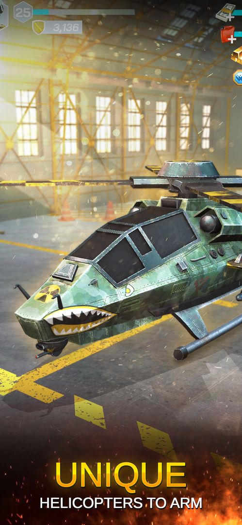 Gunship Wars Helicopter Battle遊戲截圖