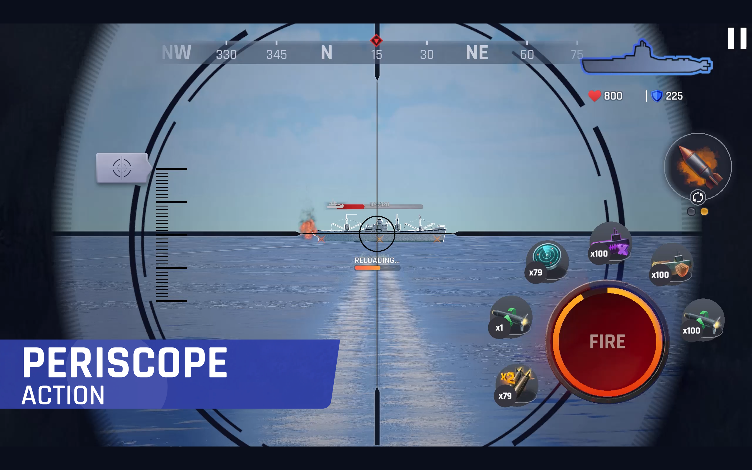 Cuplikan Layar Game UBOAT: Silent Hunt