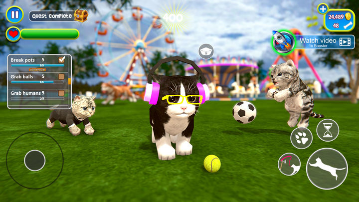 Screenshot 1 of 가상 고양이 시뮬레이터 : 귀여운 키티 1.8