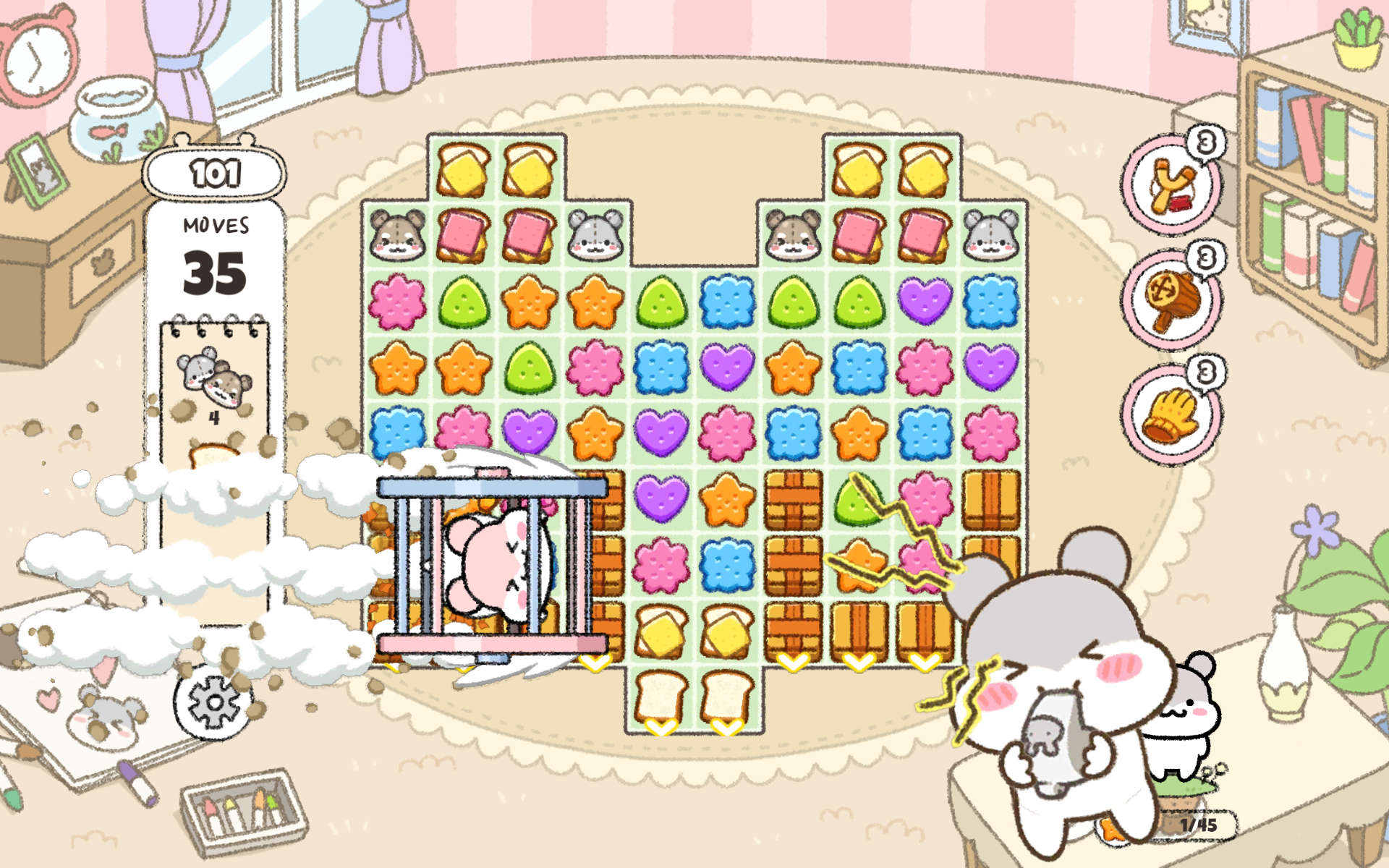 Скриншот игры 햄스터 타운 더 퍼즐