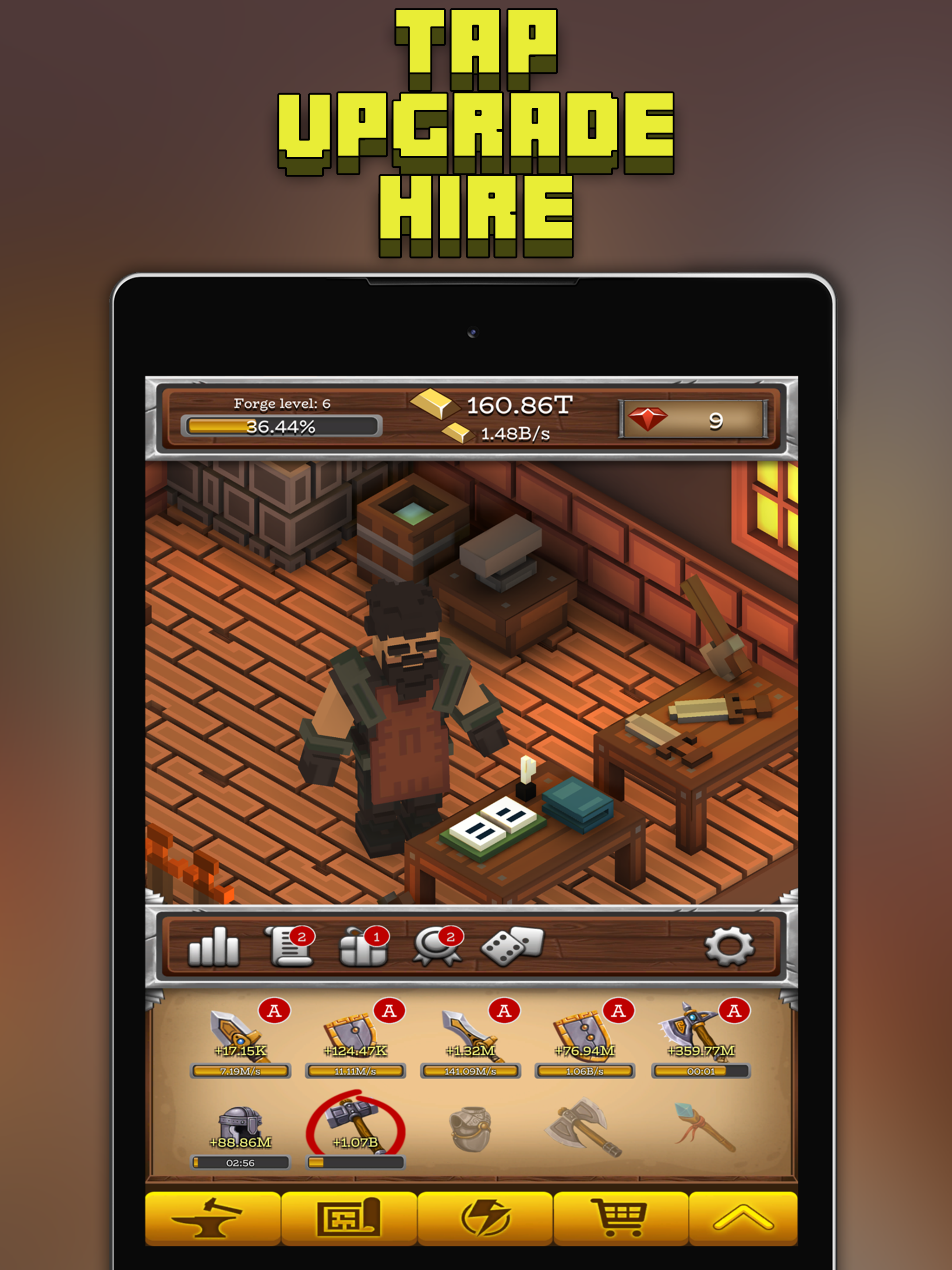 ForgeCraft - Crafting Tycoon Game Screenshot