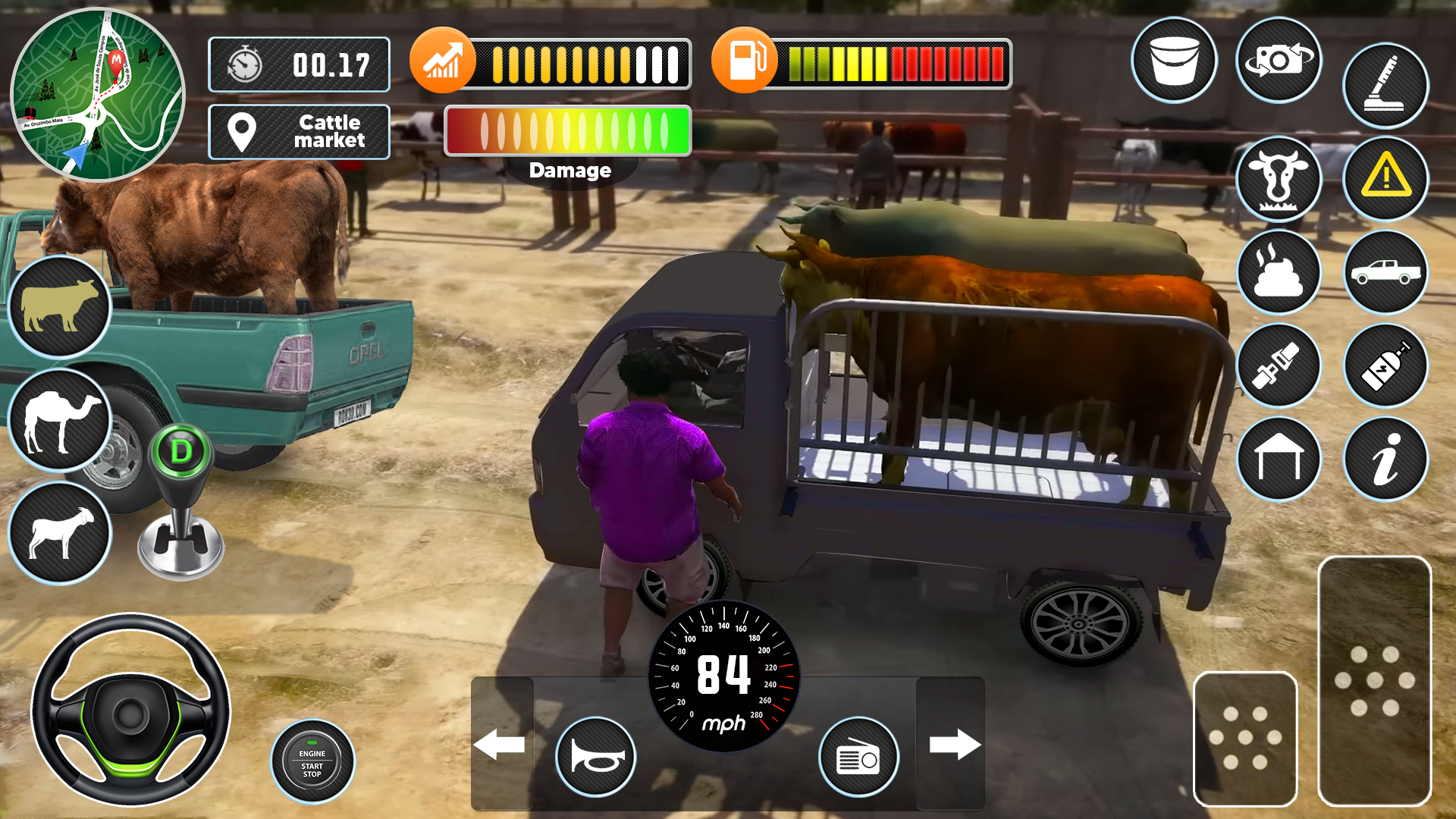 Animal Cargo Truck Games Game Screenshot
