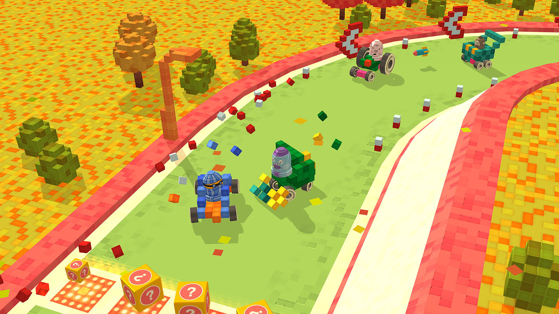 Pixel Car Racing: Blocky Crash遊戲截圖
