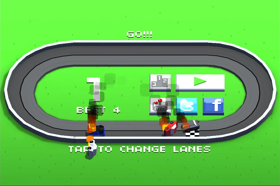 Cuplikan Layar Game Wrong Way Racing