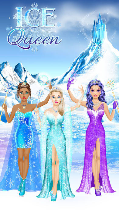 Screenshot 1 of Ice Queen Salon - Juego de maquillaje y vestir para niñas 