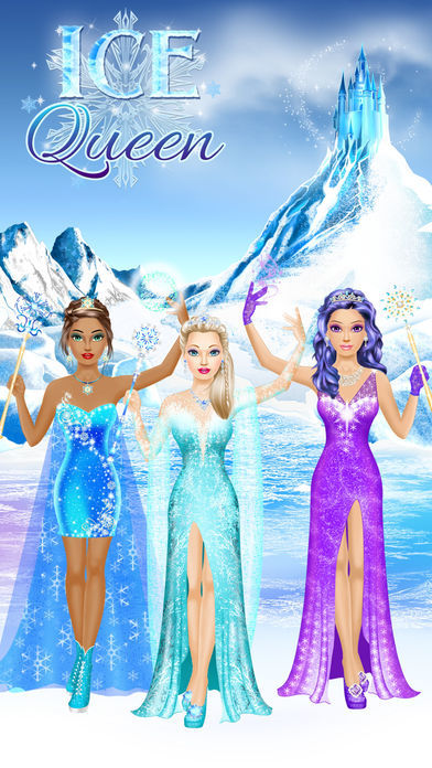 Ice Queen Salon - Girls Makeup and Dressup Game screenshot game