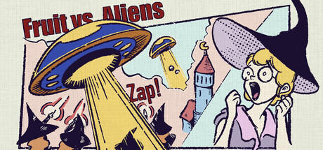 Banner of Fruit vs. Aliens 