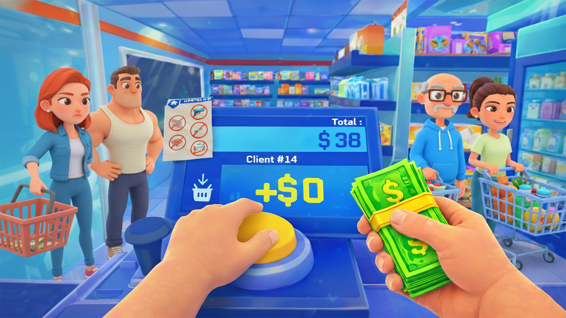 Scan or Scam Cashier Simulator Game Screenshot