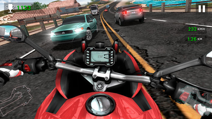 Moto Rider In Traffic ภาพหน้าจอเกม