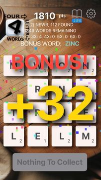 Four Letter Words Game Game Screenshot
