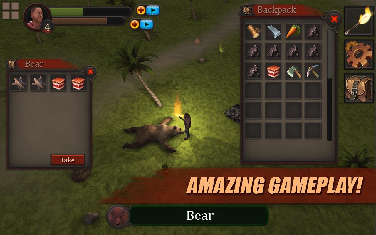 Survival Game: Lost Island 3D ภาพหน้าจอเกม