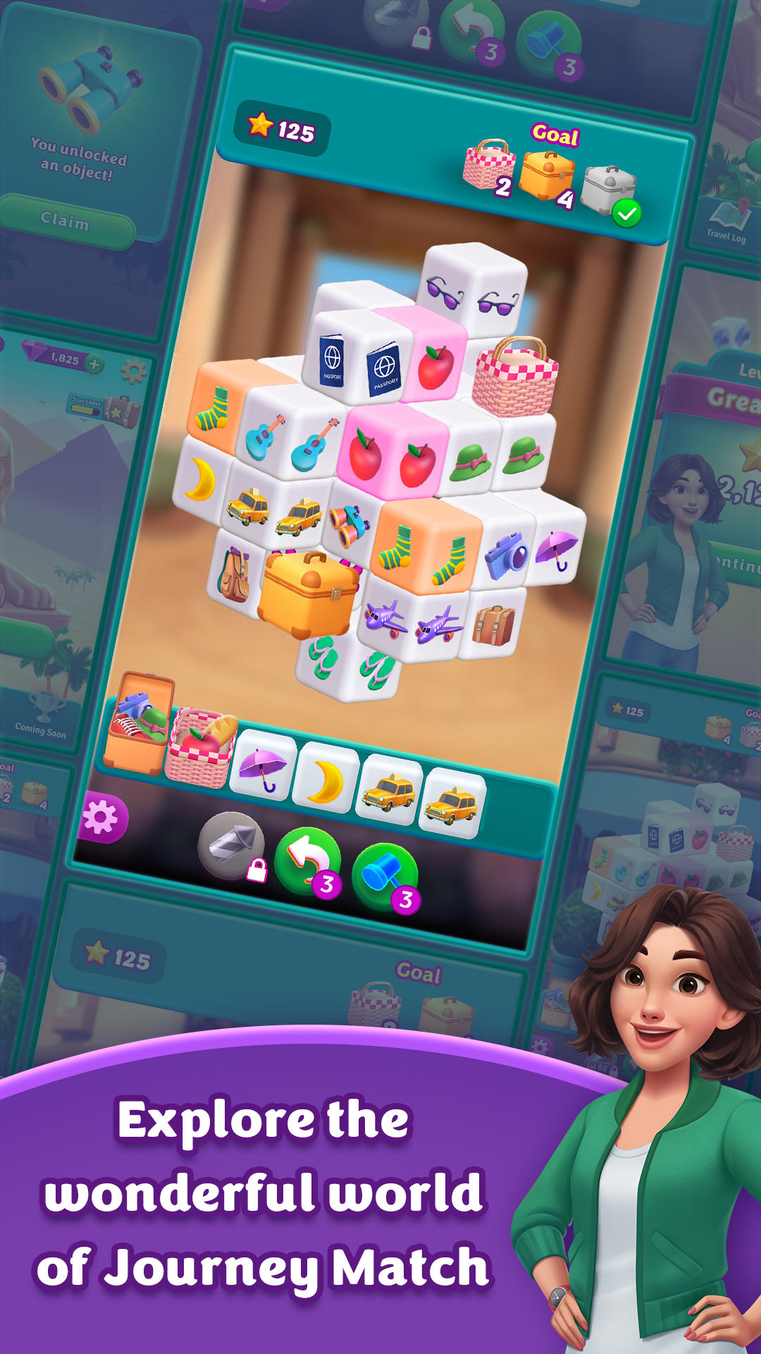 Journey Match - 3D Puzzle Cube ภาพหน้าจอเกม