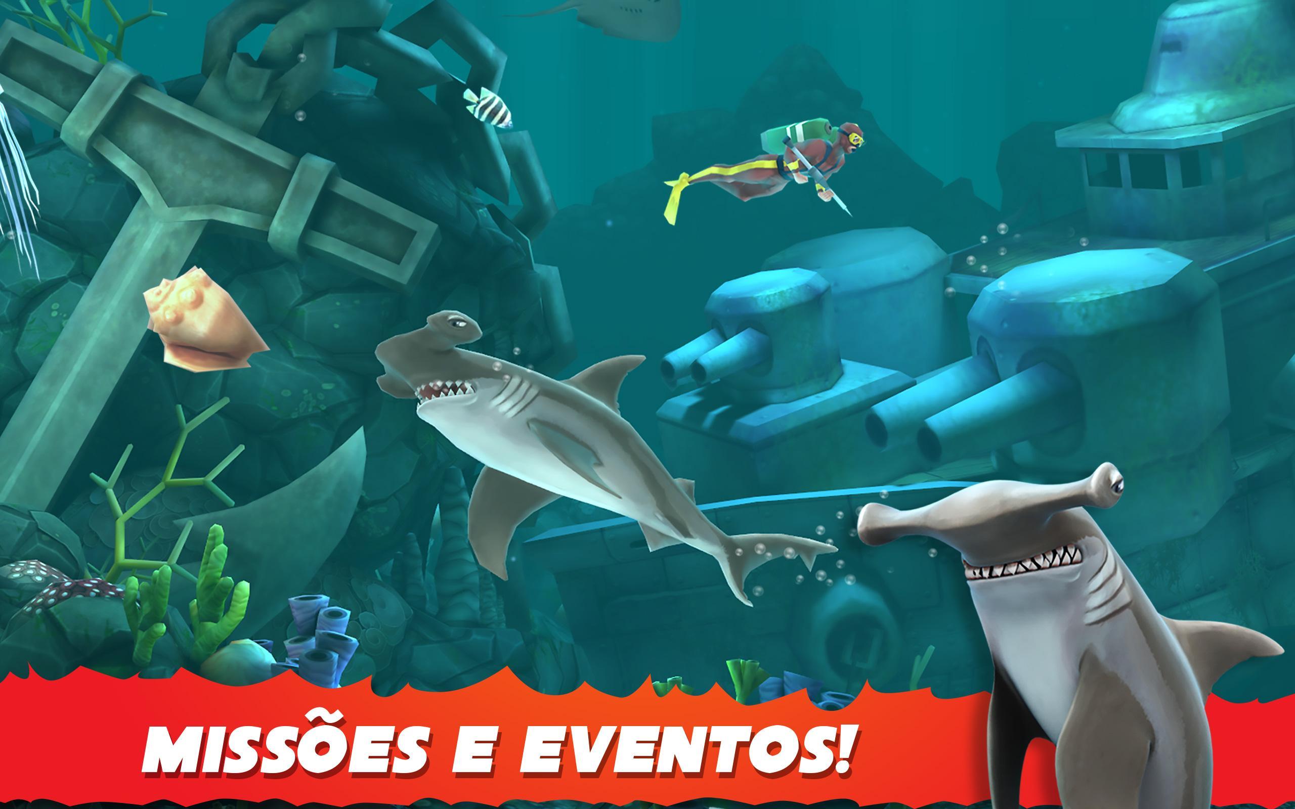 Captura de Tela do Jogo Hungry Shark Evolution: Ataque