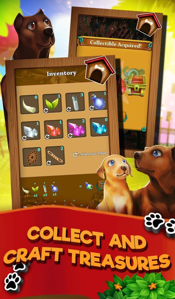 Cuplikan Layar Game Match 3 Puppy Land - Matching 