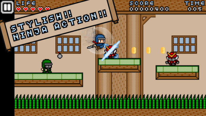 Captura de Tela do Jogo Ninja Striker! - Ninja Action!