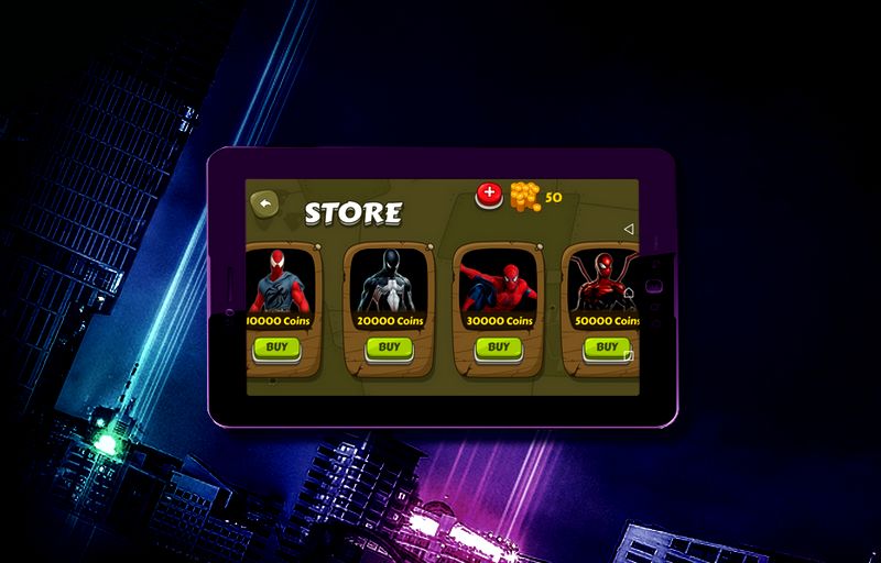 The Amazing Spider Stickman Hero Gangstar Crime 게임 스크린 샷