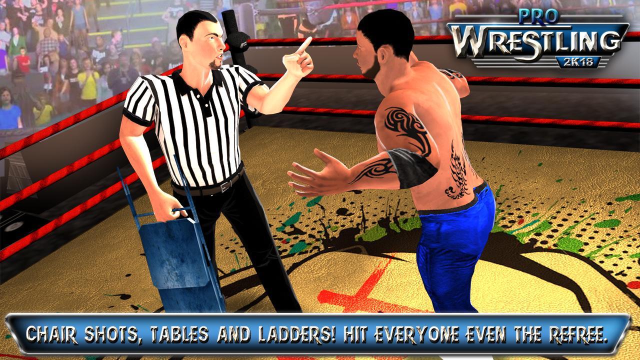 Screenshot 1 of Pro Wrestling - Juegos de lucha gratis: 2K18 1.8