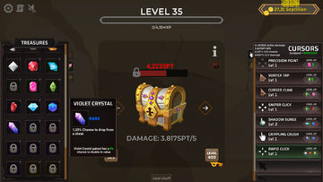 Treasure Chest Clicker Game Screenshot