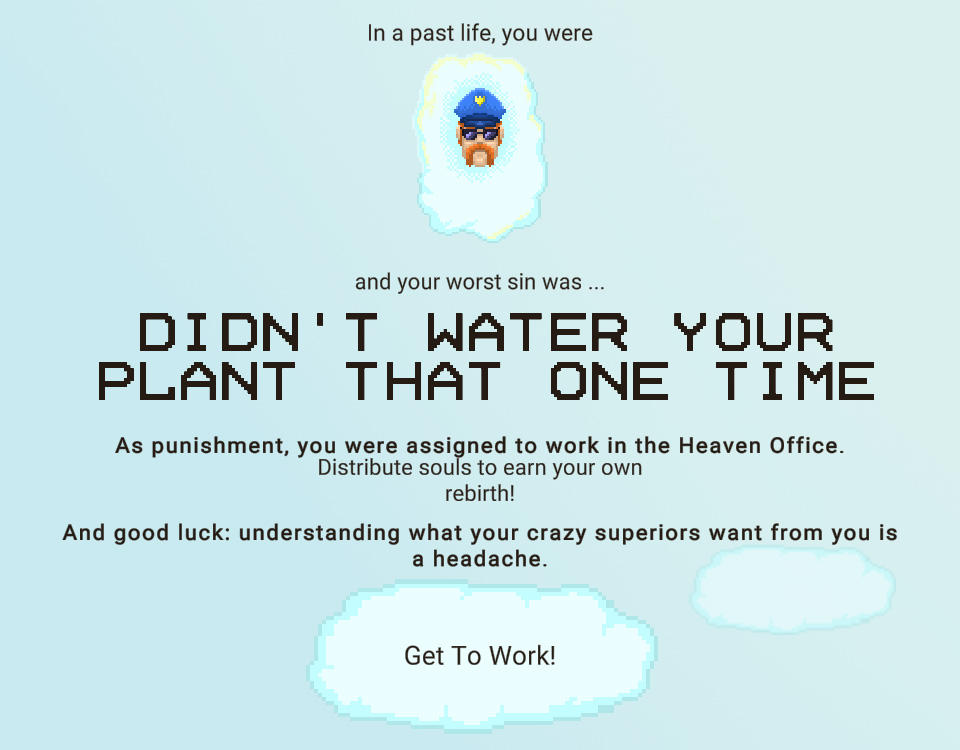 Heaven Office - heavenly judge screenshot game