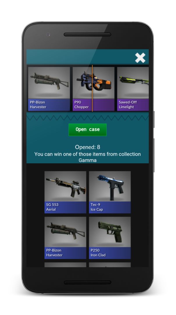 Screenshot of Case Opener Simulator