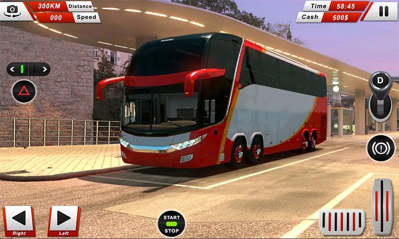 유로 코치 버스 운전 - 오프로드 드라이브 시뮬레이터 게임 스크린 샷