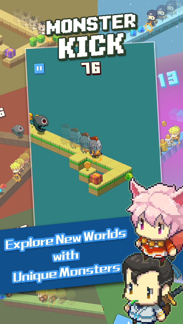 Monster Kick Game Screenshot