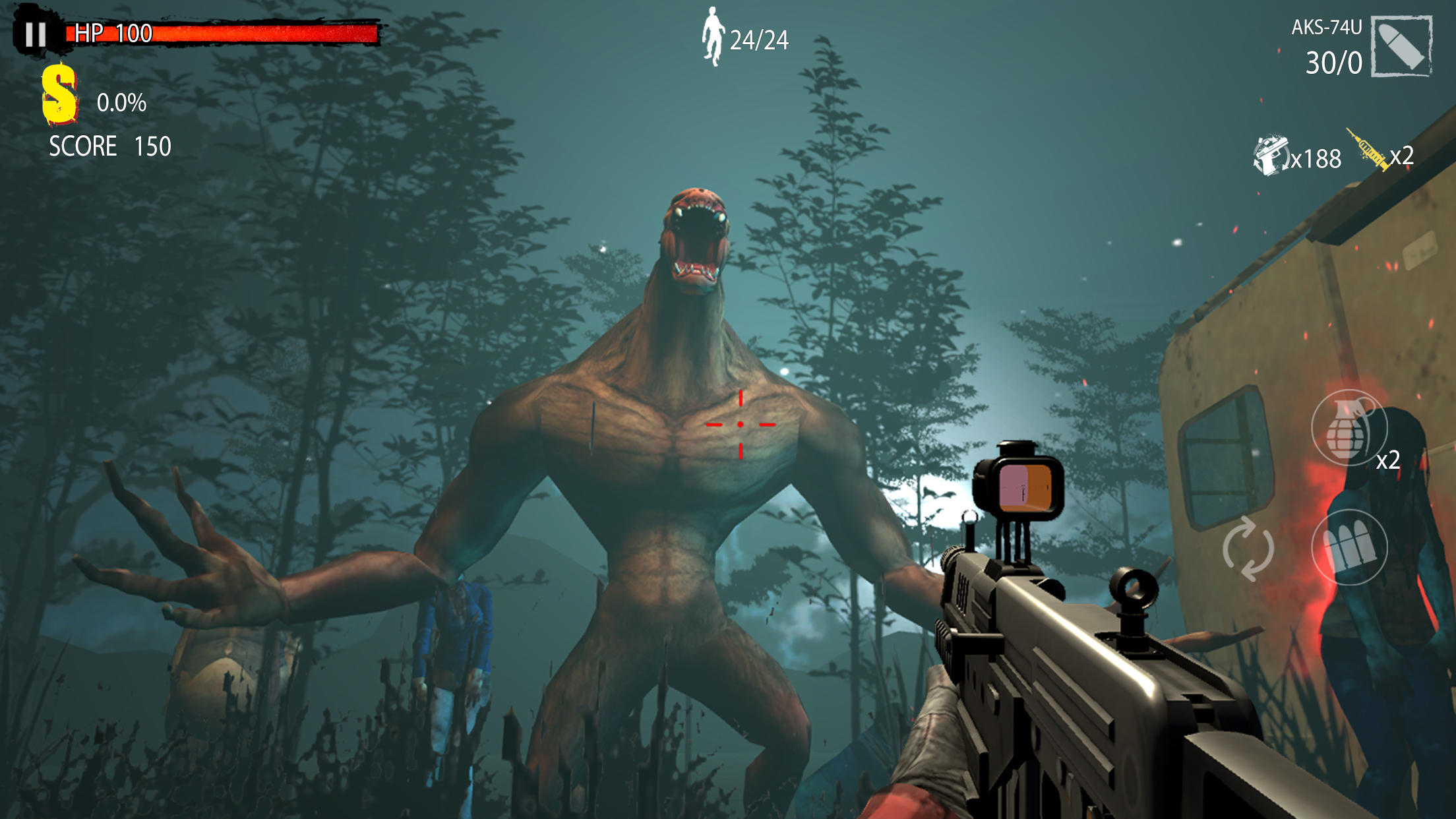 Screenshot 1 of Zombie Hunter D-Day : 一千萬+ 1.0.909