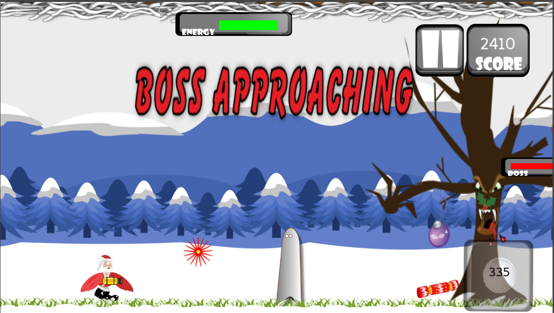Screenshot of Flappy Christmas