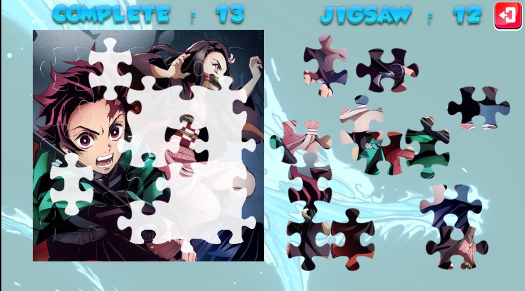 Puzzle for Demon slayer screenshot game