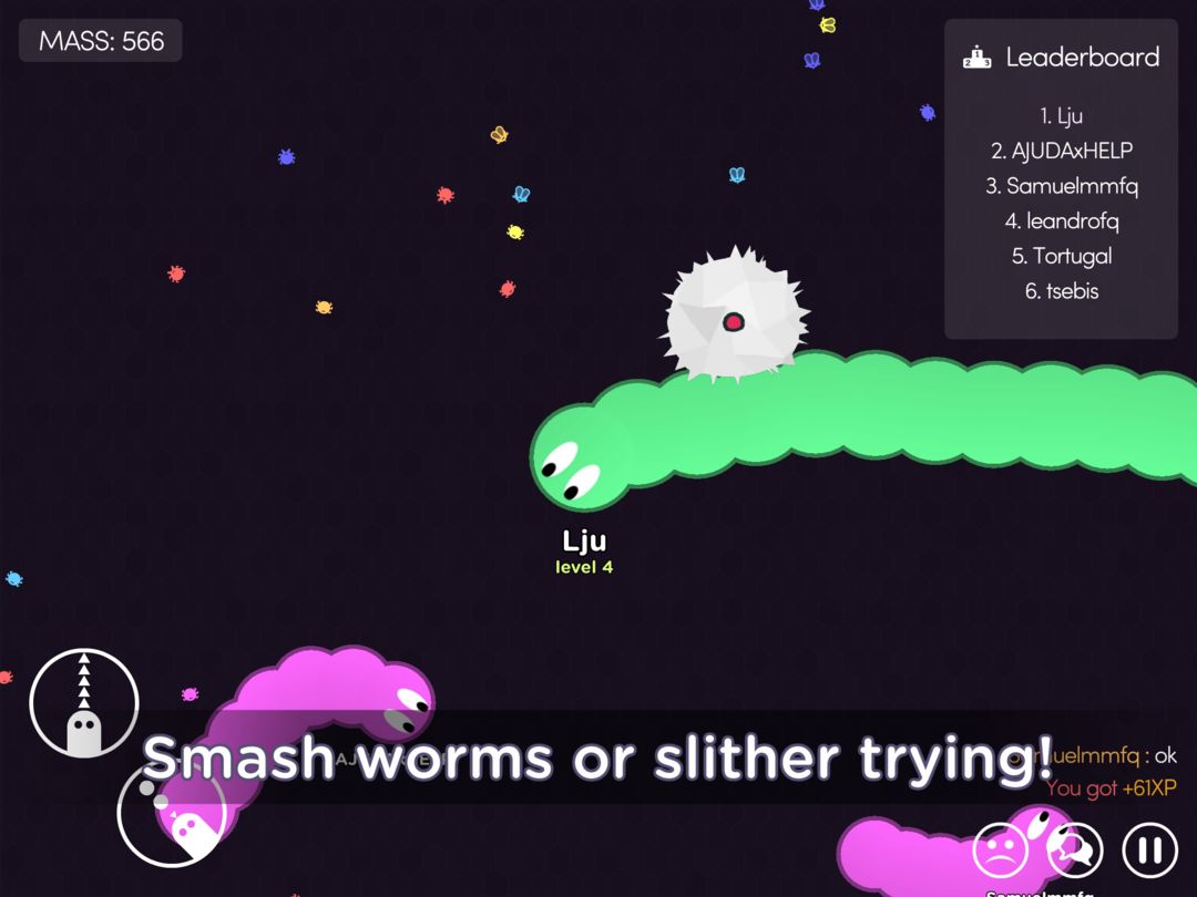 Worm.is: The Game ภาพหน้าจอเกม