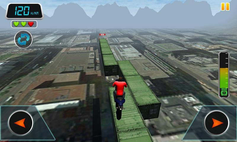 Impossible Track : Sky Bike Stunts 3D Game Screenshot