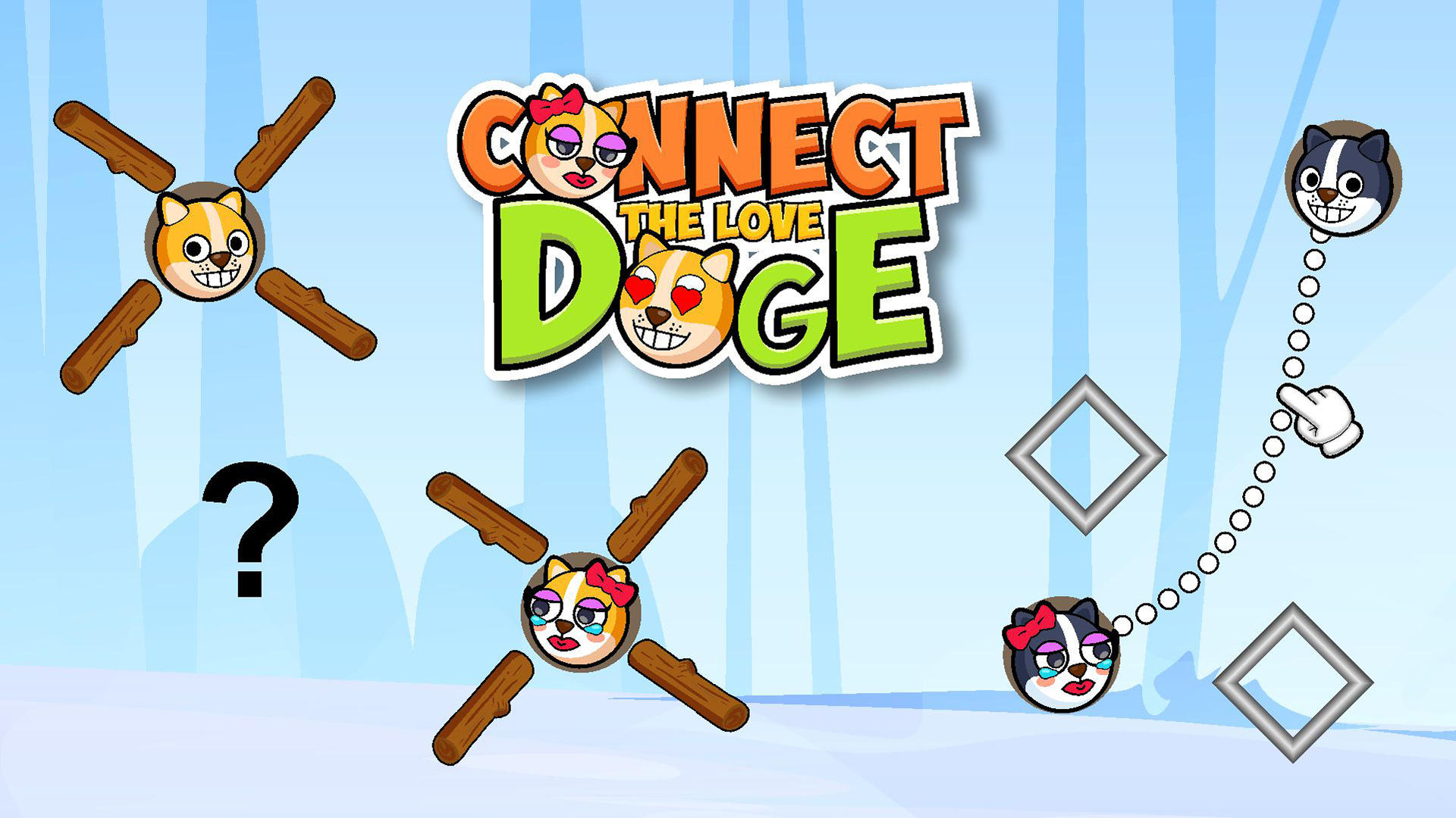 Connect Love Dog: Draw Puzzle Game Screenshot