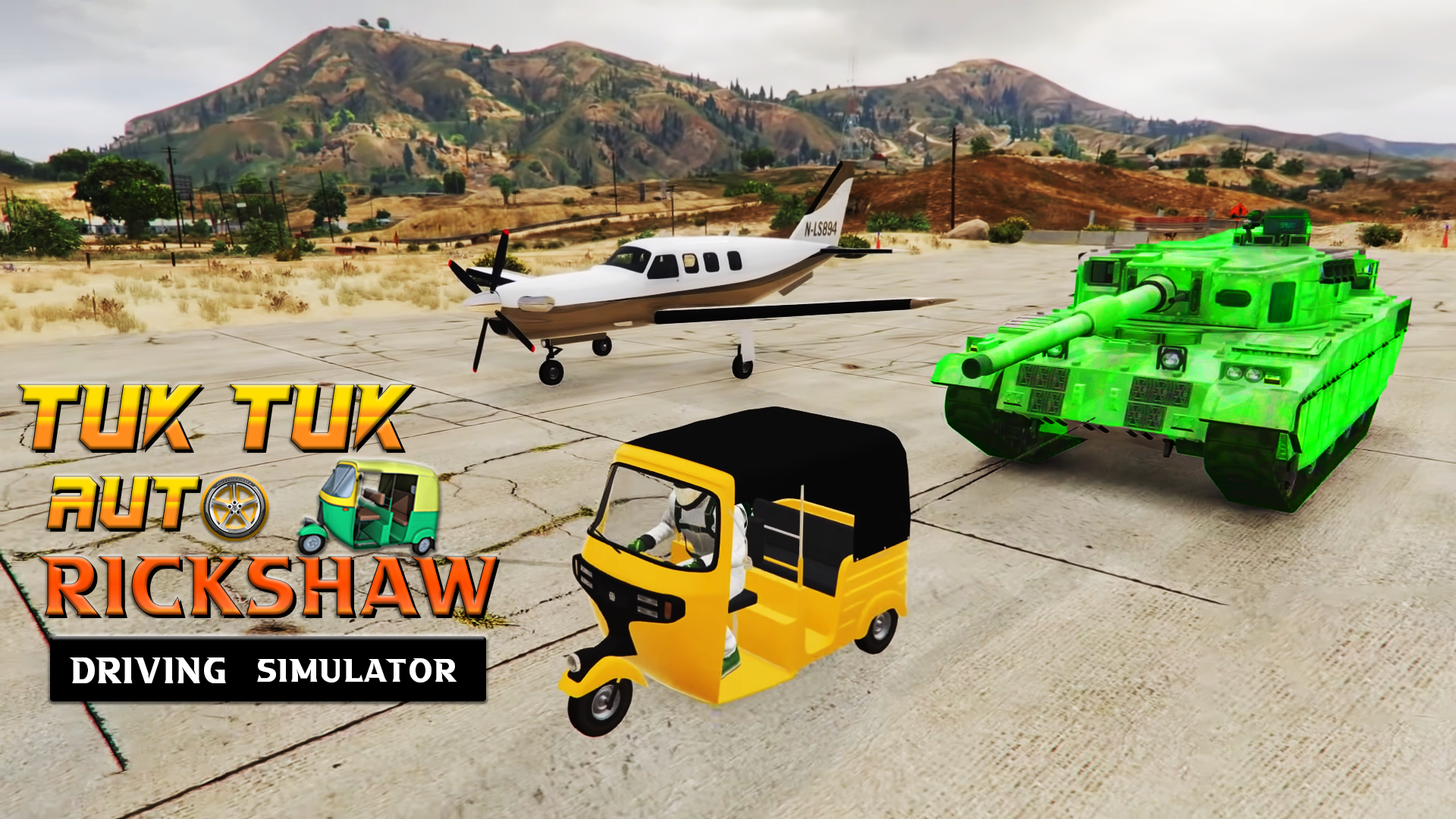 Tuk Tuk Auto Rickshaw Game Sim ภาพหน้าจอเกม